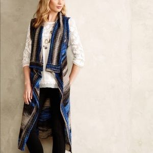 Anthropologie MOTH long sweater vest size S